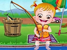 Baby Hazel Fishing Time