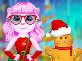 Angela Christmas Dressup Game