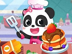 Baby Panda Breakfast Cooking