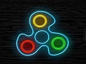 Fidget Spinner Neon Glow Online