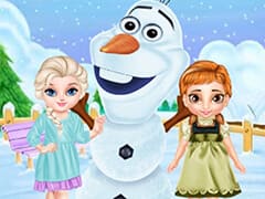 Frozen Sisters Snow Fun