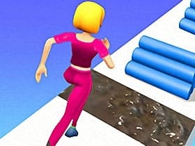 Girl Run Beauty 3d