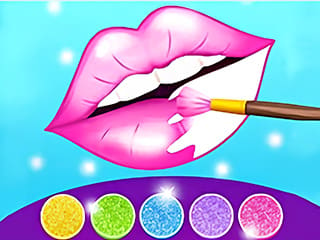 Glitter Lips Coloring Game