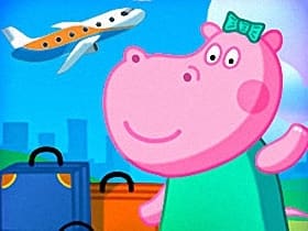 Hippo Family Airport Adventure