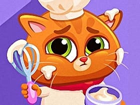 Lovely Virtual Cat At Restaurant