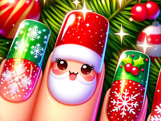 Merry Christmas Nail Design