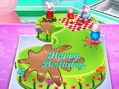 Peppa Pig Birthday Cake Cooking