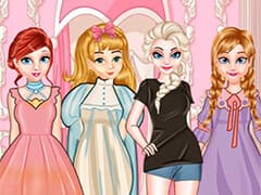 Princess Paper Doll Style Dress Up