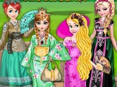 Princesses Kimono Vs Cheongsam