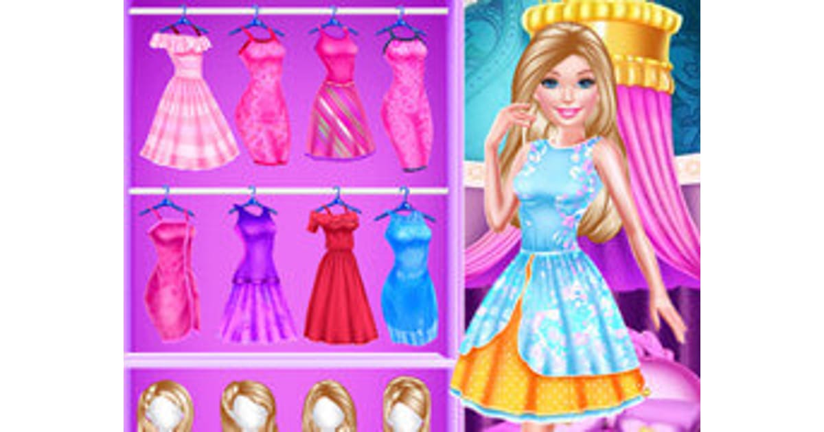 Barbie fashion store closet game online